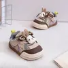 Zapatos Andador para Bebé 2026 Otoño Nuevo Estilo Unisex Niño Pequeño Bloque de Color Suela Suave Suela de Goma Antideslizante Zapatos de Velcro