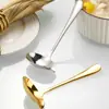 Acero Inoxidable 304 Cucharón para Salsa Cuchara Gruesa para Salsa Concha de Sopa Pico de Pato Cuchara para Utensilio de Cocina Olla Caliente