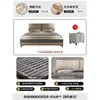 Cama Minimalista Italiana Oreja de Elefante Piel Genuina Moderna Simple 1.8m Doble Recámara Principal Cama Grande Tapicería Suave Almacenamiento Cama Silenciosa