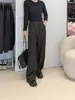 Pantalones casuales de moda de alta gama para mujer, estampado de leopardo, para el otoño de 2026, corte holgado, adelgazantes, versátiles, de pierna recta y ancha, modernos