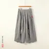 Elegante y etéreo pantalón falda estilo chino para hombre, verano 8XL, cálido, talla grande, Hanfu bordado, pantalones largos holgados