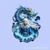 Nezha: Mercancía del Niño Demonio que Perturba el Mar imanes magnéticos de acrílico para refrigerador con Nezha, Ao Bing, Ao Guang y Ao Run del anime