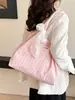 Bolso Tote Casual Dulce para Niña Transfronterizo para Mujer 2025 Nueva Llegada Combinable a la Moda Bolso de Hombro Axilar Bolso de Clase