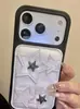 Funda para Teléfono Móvil Apple 17Promax con Diseño de Estrella Cruzada Coreana Iphone16 Textura de Cuero 13 Bolso de Hombro 14 Duro 15