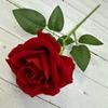 Pequeno ramo único nova rosa artificial de flanela flor para noiva decoração de casamento em casa flores artificiais em estoque