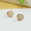 Brincos Aiyu de Prata S925 com Jade Natural Hetian Brincos Água Clara Fábrica de Joias Atacado Dropshipping S3121604A