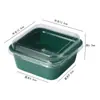 Embalagem de caixa de doces de pêssego verde estilo Rio Lu Xi para éclairs, bolos de feijão mungo, rocamboles, mochi e doces de pêssego