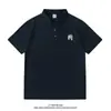 Nueva Camisa Polo de Solapa de Marca de Moda para Hombre Holgada de Manga Corta Verano Peso Pesado Casual Americana para Hombre Top Versátil