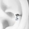 Aretes de aleación de titanio F136 con forma de bala, piercings de titanio G23 para labio, colgantes adaptadores para piercing de cabeza y oreja, accesorios de joyería para piercings DIY