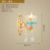 Candelabro de Cristal de Lujo Europeo Cheongsam Cerámica Candelabro para Sala de Estar Cálido y Romántico Luz para Habitación de Princesa Dormitorio