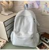 Mochila Nueva Estilo Japonés Ins de Aspecto de Alta Calidad Fresca y Dulce de Color Caramelo con Lazo para Estudiantes de Secundaria y Preparatoria Mochila Ligera