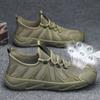 Zapatos de Protección Laboral de Moda para Hombre 2023 Nuevo Verano Malla Transpirable Fly-Knit Zapatos Deportivos Sitio de Construcción Resistentes al Desgaste Antideslizantes Zapatos de Trabajo