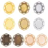 Joia de Liga Metálica Popular Transfronteiriça, Pingente Base Oval Pedra do Tempo Acessório DIY, Diâmetro Interno 18*13mm