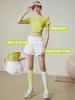 Conjunto Esportivo para Mulheres 2025 Novo Verão Corrida Secagem Rápida Badminton Ginástica Respirável Seda de Gelo Roupas Refrescantes Roupas Fitness