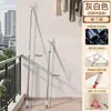 Barra para secar ropa con extremos de horquilla, tendedero extensible para uso doméstico, horquilla para ropa de acero inoxidable para dormitorio