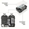 Juego de destornilladores 115 en 1 - Kit de destornilladores de precisión multifuncional para desmontaje y reparación de teléfonos móviles y computadoras