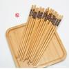 Palillos de Bambú al por Mayor, Un Palillo por Persona, Cinco Colores, Palillos Individuales para Comer, Palillos de Bambú Nan Color Mármol Impresos Antideslizantes