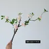Flor de ciruelo de rama espumosa flor artificial decoración del hogar flor de ciruelo de rama muerta china rama espumosa fácil modelado flor de seda moviéndose viva