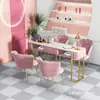 Mesa y silla para uñas estilo nórdico ins net red lujo ligero estilo japonés individual doble precio especial económico