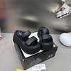 2025 Primavera y Verano Nuevos Zapatos de Mujer Explosiones Pantuflas Gruesas Ropa de Exterior Moda Verano Sandalias de Altura Pequeña