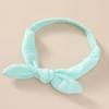 Diadema de Orejas de Conejo de Algodón Puro Diadema Anudada de Fontanela para Niñas Europeas y Americanas Diadema de Ala Ancha para Bebé Lazo para Niños Diadema para Niños