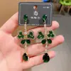 Brincos de Corrente Longa com Garras Exageradas Elegantes de Prata S925 com Strass para Mulheres Brincos com Franjas de Diamante Colorido Europeus e Americanos Brincos da Moda