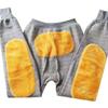 Calças Térmicas de Outono e Inverno para Homens e Mulheres, Camada Dupla Espessada e Aveludada, Calças de Algodão Aveludado Camelo Protetoras da Cintura e dos Joelhos para Homens e Mulheres, Calças Térmicas Internas
