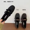 Aumento de Altura Interior de 3 cm con Zapatos Mary Jane tipo Falda, Zapatos Peludos para Mujer, Zapatos de Algodón Cálidos para Otoño e Invierno, Zapatos Planos Estilo Pequeño Fragante