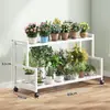 Suporte de flores em camadas, suporte de flores móvel, suporte de flores multicamadas móvel de piso para varanda de casa interna, suporte de flores para sala de estar