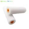 Rodillo de Espuma 4 pulgadas 9 pulgadas Base de Agua Amarillo y Blanco Elástico Redondo Cabeza Plana Esponja de Alta Densidad Cubierta de Pelo Rodillo Cepillo