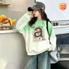 Sudadera para niña para primavera y otoño, ropa infantil elegante, suéter cálido con forro polar para bebé, sudadera de moda para salir
