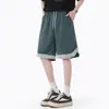 Mt-2537 Marca da Moda Shorts de Basquete de Malha para Esportes de Corrida Fitness para Homens