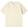 Nueva Camiseta de Hielo Sorona de 220g Cuello Redondo Hombro Caído Color Sólido Manga Corta Casual para Hombre y Mujer