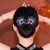 Elegante Pasador de Pedrería, Nuevo Estilo Chino, Pasador de Moda para Mujer, Pasador para Moño para la Parte Trasera de la Cabeza, Accesorio para el Cabello Estilo Antiguo Hanfu Cheongsam