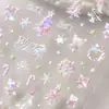 2025 Novo Visual Atmosfera Natalina Homem de Gengibre Coração de Menina Adesivos de Arte para Unhas 3D Estéreo Adesivo à Prova d'Água