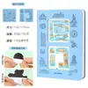 Caderno Personalizado com Carimbo Vazado de Cidade e Ímã de Geladeira, Caderno Vazado para Atrações Turísticas, Diário em Branco para Check-In