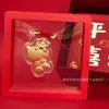Hellokitty Bolsa para Teléfono Móvil con Lámina de Oro Colgante Llavero Estilo Caricatura Adorno Colgante Creativo Pequeños Regalos Promocionales Venta al por Mayor