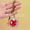 Pendente Criativo de Maçã Artificial Presente de Natal Fruta da Paz Chaveiro Pendurador de Bolsa Maçã Vermelha Decoração de Pendurar no Carro