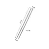 Palillos de Acero Inoxidable 304 para Uso Doméstico, Palillos Cuadrados Semicirculares Grabados con Láser, Patrón Rectangular Creativo, Palillos Públicos de Hotel, Palillos Antideslizantes para Comer