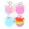 Porta-moedas de Silicone, Carteira Pequena, Brinquedo Antiestresse, Estojo para Fones de Ouvido, Acessório Antiestresse, Bolsa Pequena
