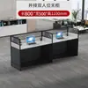 Estación de trabajo combinada de escritorio y silla de oficina escritorio para personal de escritorio individual de 4 personas multipersona pantalla escritorio y silla para computadora cubículo