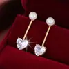 Nuevos pendientes largos simples de moda, modernos, creativos, con diseño de corazón, versátiles para el día a día, elegantes