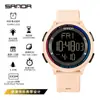 Reloj electrónico luminoso ultrafino de un solo movimiento Sanda, resistente al agua, de tendencia juvenil, reloj de moda para hombres y mujeres, una generación de cabello