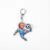 Chaveiro de Acrílico com Estrelas do Futebol dos EUA, Canadá e México na Copa do Mundo, Apresentando Personagens de Desenho Animado de Cristiano Ronaldo, Messi e Neymar