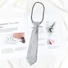 Venta al por mayor de fábrica Estilo Japonés Rayado Elástico para el Cabello Corbata Impresa Pequeña para Niños Niños Estudiantes de Primaria Actividad Grupal Corbata Decorativa