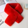 Bufanda gruesa de invierno, cálida, de piel de conejo sintética, elegante y a la moda, con diseño cruzado, versátil y ligera, una bufanda lujosa para mujer