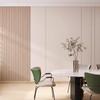 Revestimiento de Pared Estilo Tronco Sala de Estar Papel Tapiz Estilo Crema Rejilla Imitación Madera de Grano Papel Tapiz para Pared de Fondo de TV Dormitorio Revestimiento de Pared de Lujo Ligero