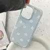 Funda para Teléfono Blanco Té Flor Pequeña Manzana 16 Adecuada para iPhone 18 Pro Max, Estilo Suave y Fresco para 15, Brillante y Suave para 16, 13
