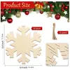 Nuevos 10 piezas adornos de Navidad de madera DIY etiquetas de madera en blanco sin terminar para pintar