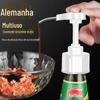 Prensa para Molho de Ostra Garrafa de Tempero de Cozinha Boca para Apertar Cabeça de Bomba de Apertar Molho de Tomate Garrafa de Consumo de Óleo Plástico Apertando
